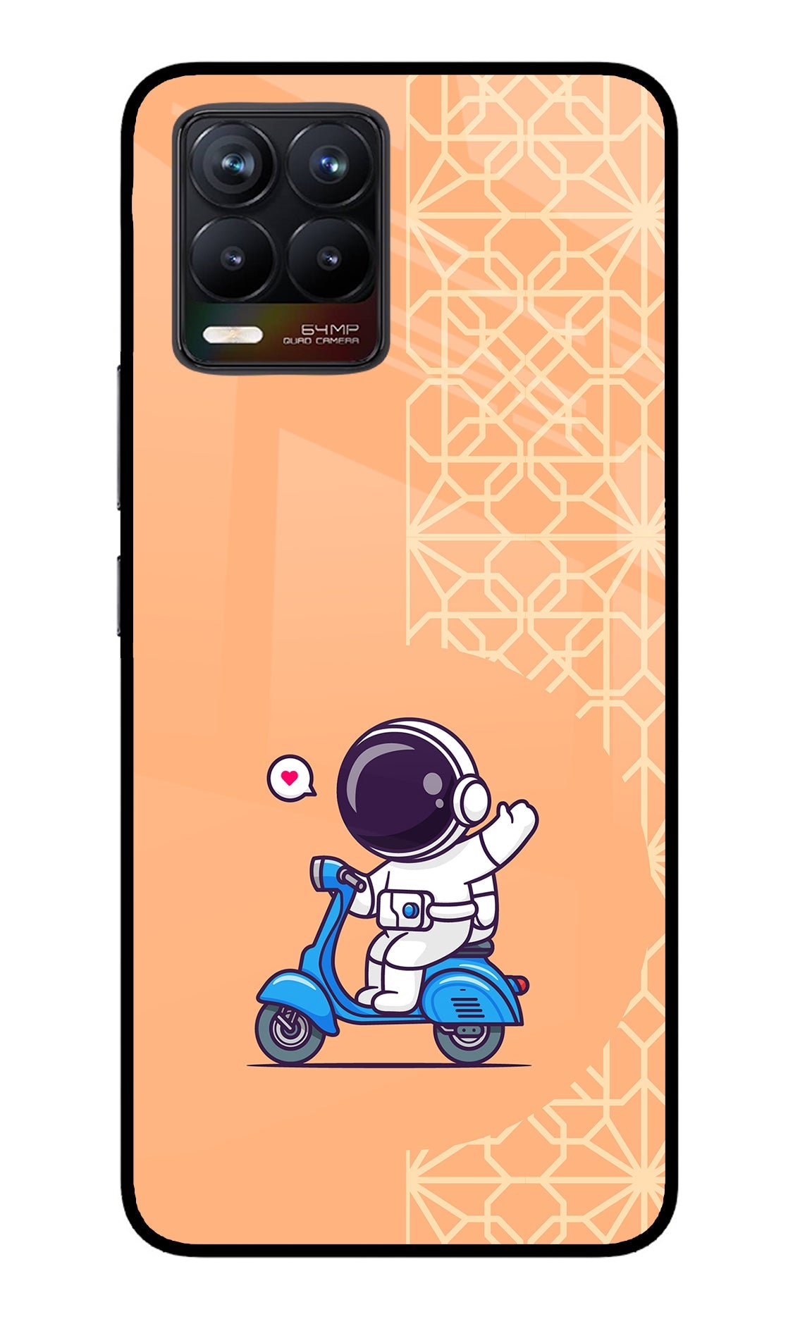 Cute Astronaut Riding Realme 8/8 Pro (not 5G) Back Cover