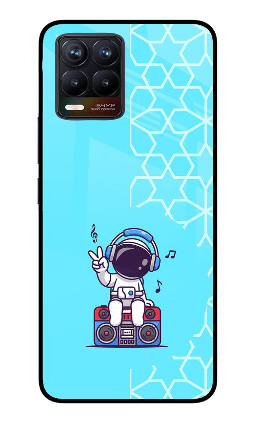 Cute Astronaut Chilling Realme 8/8 Pro (not 5G) Glass Case