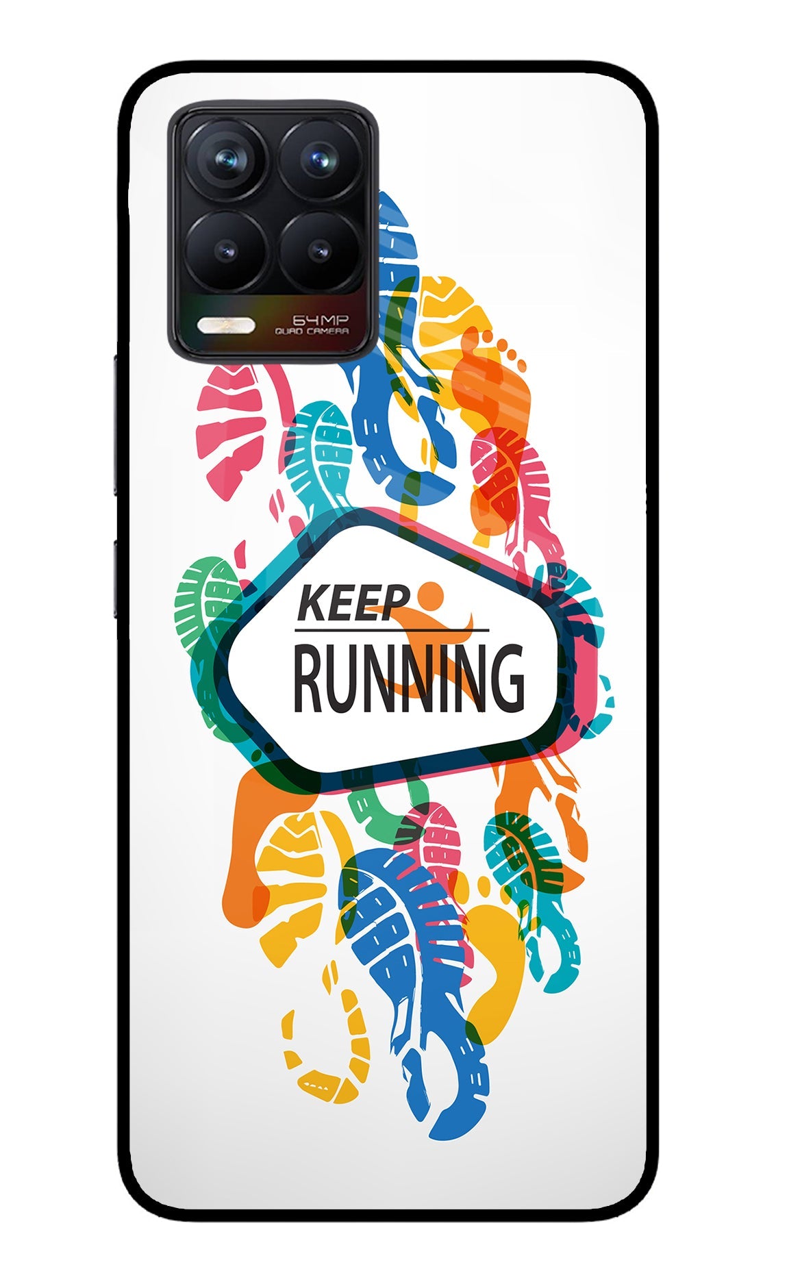 Keep Running Realme 8/8 Pro (not 5G) Glass Case