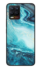 Blue Glitter Marble Realme 8/8 Pro (not 5G) Glass Case