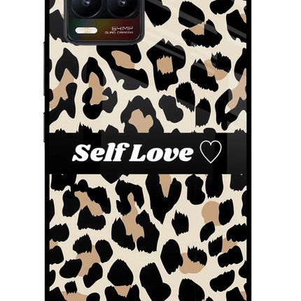Leopard Print Self Love Realme 8/8 Pro (not 5G) Glass Case