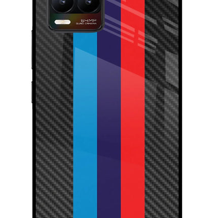 BMW Stripes Pattern Realme 8/8 Pro (not 5G) Glass Case