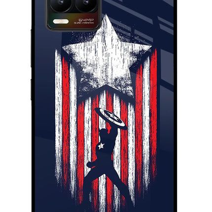 Captain America Marvel Art Realme 8/8 Pro (not 5G) Glass Case