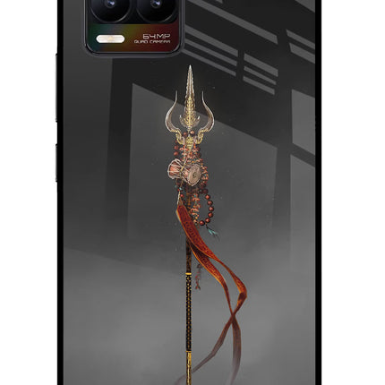 Shiv Trishul Realme 8/8 Pro (not 5G) Glass Case Back Cover by Casekaro