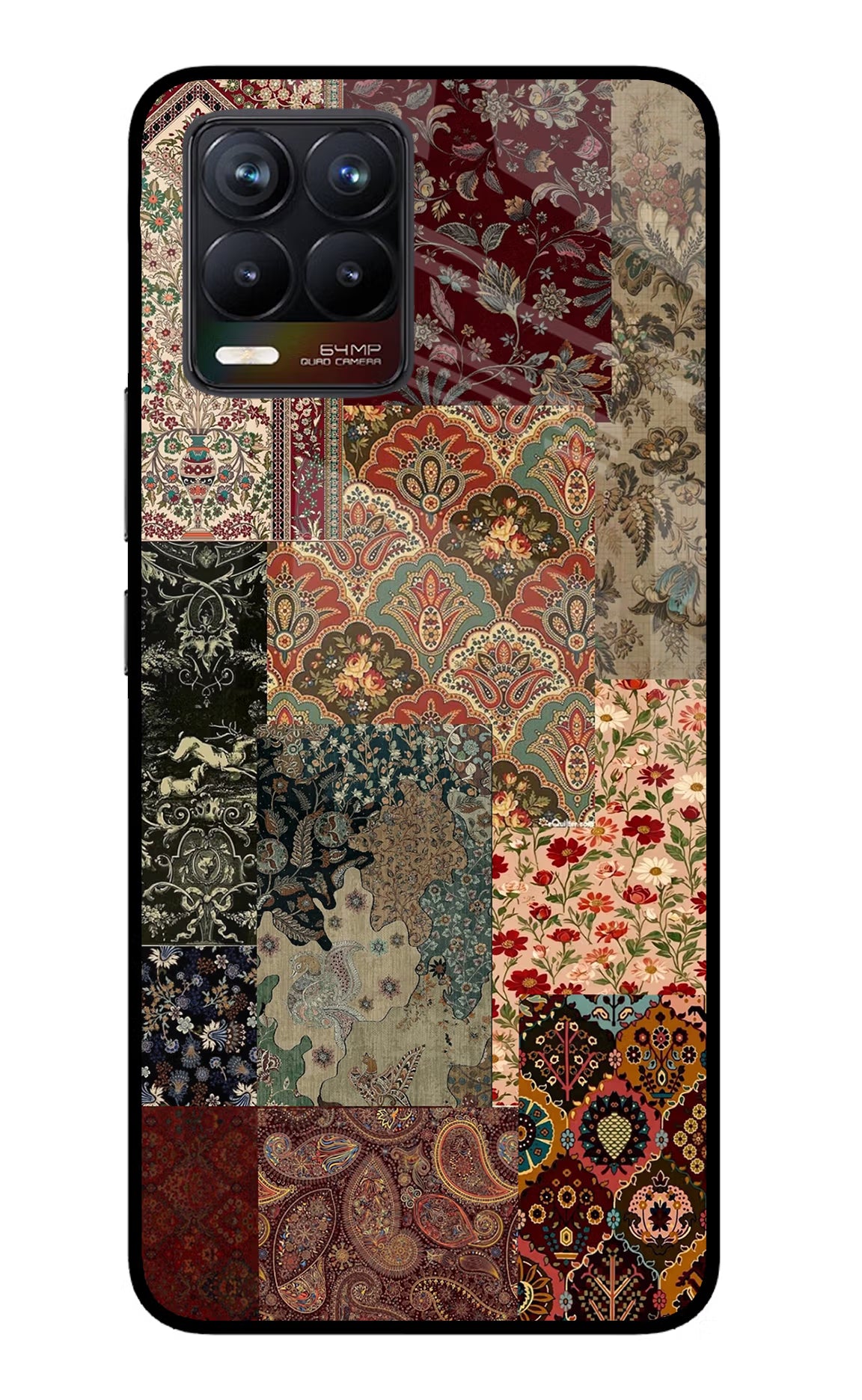 Desi Print Realme 8/8 Pro (not 5G) Glass Case Back Cover by Casekaro