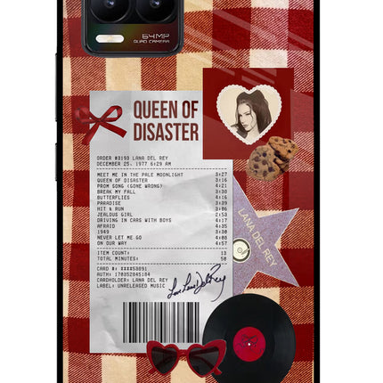 Queen of Disaster Realme 8/8 Pro (not 5G) Glass Case Back Cover by Casekaro
