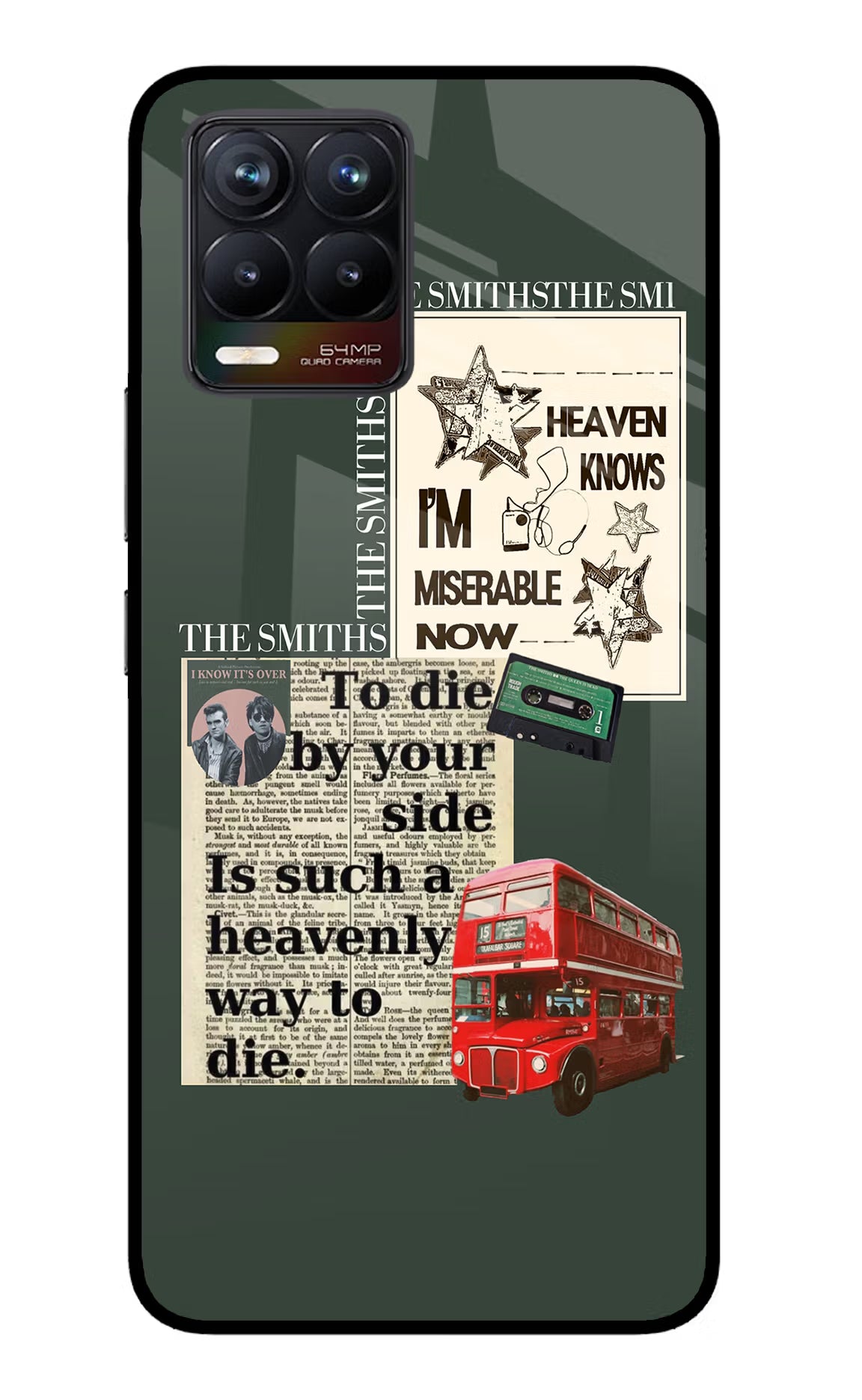 The Smiths Realme 8/8 Pro (not 5G) Glass Case Back Cover by Casekaro