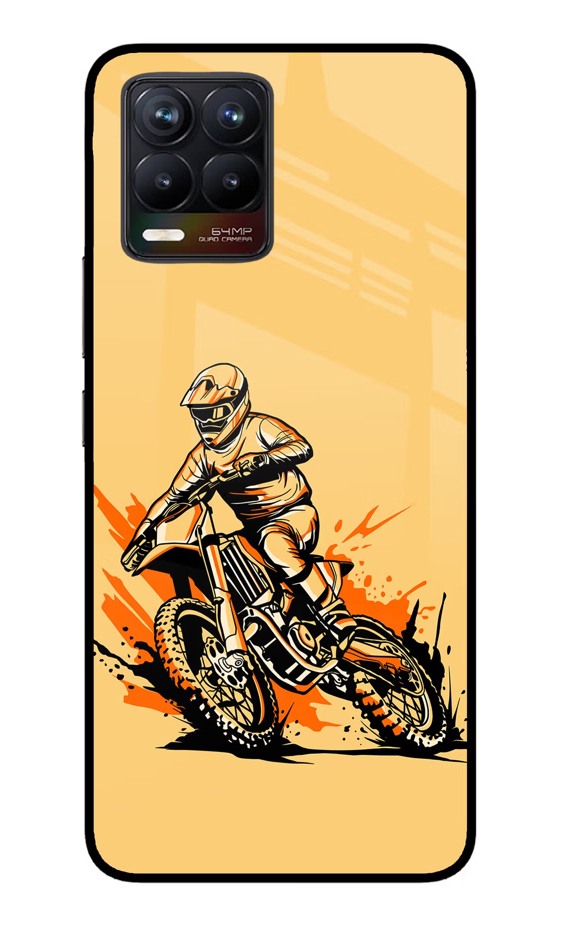 Off-Road Fury Realme 8/8 Pro (not 5G) Glass Case Back Cover by Casekaro