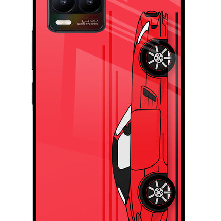 Red Velocity Realme 8/8 Pro (not 5G) Glass Case