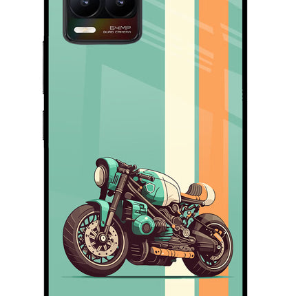 Striped Moto Drift Realme 8/8 Pro (not 5G) Glass Case