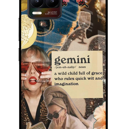 Gemini Zodiac Realme 8/8 Pro (not 5G) Glass Case