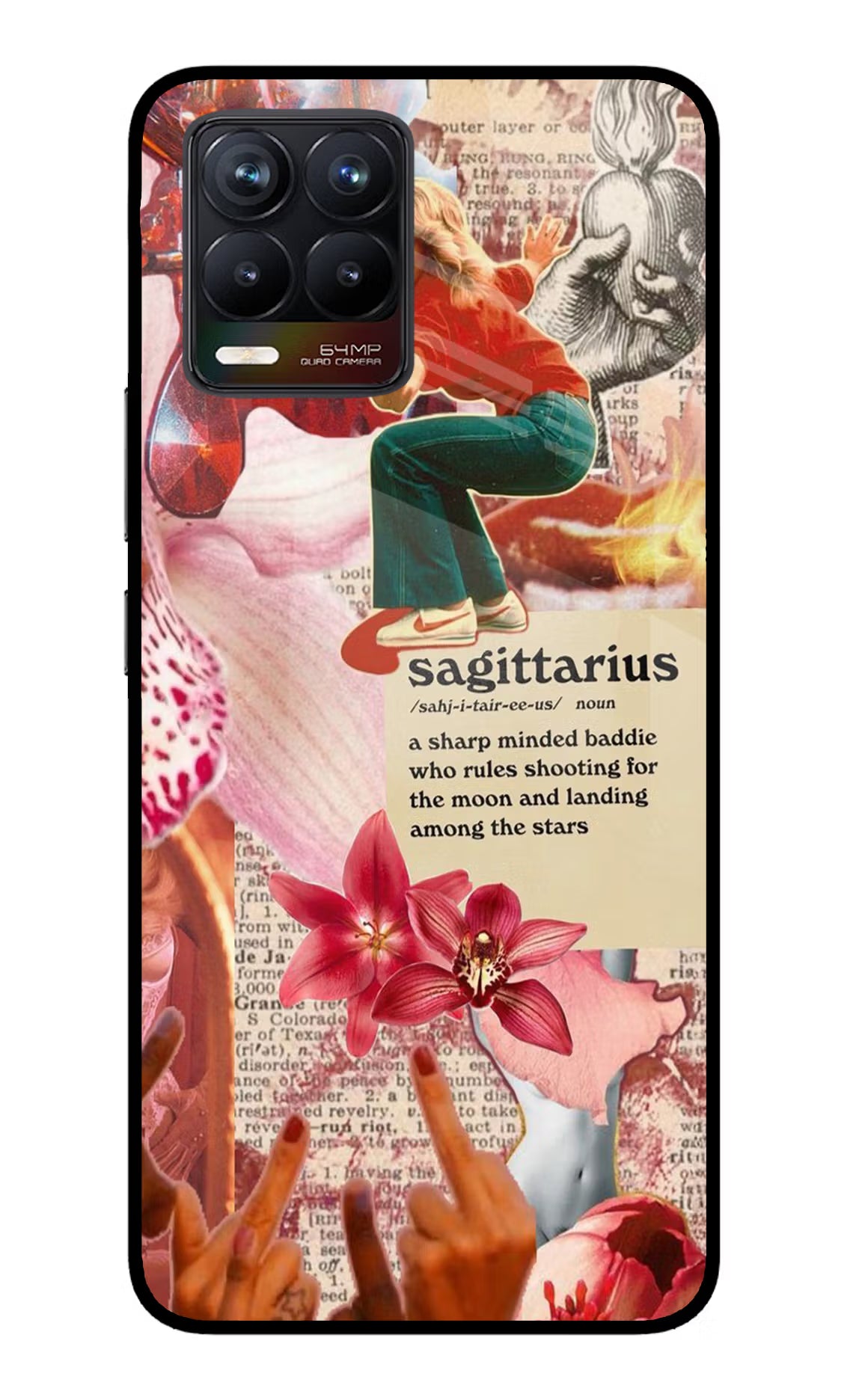 Sagittarius Zodiac Realme 8/8 Pro (not 5G) Glass Case