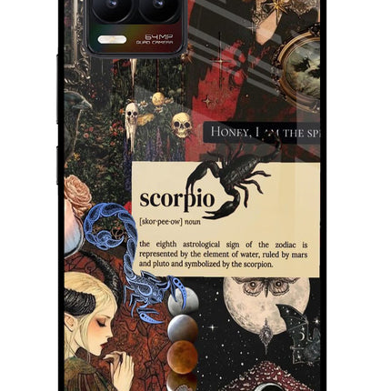 Scorpio Zodiac Realme 8/8 Pro (not 5G) Glass Case