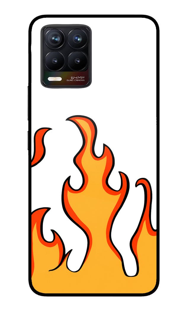 Fired Up – White Realme 8/8 Pro (not 5G) Glass Case
