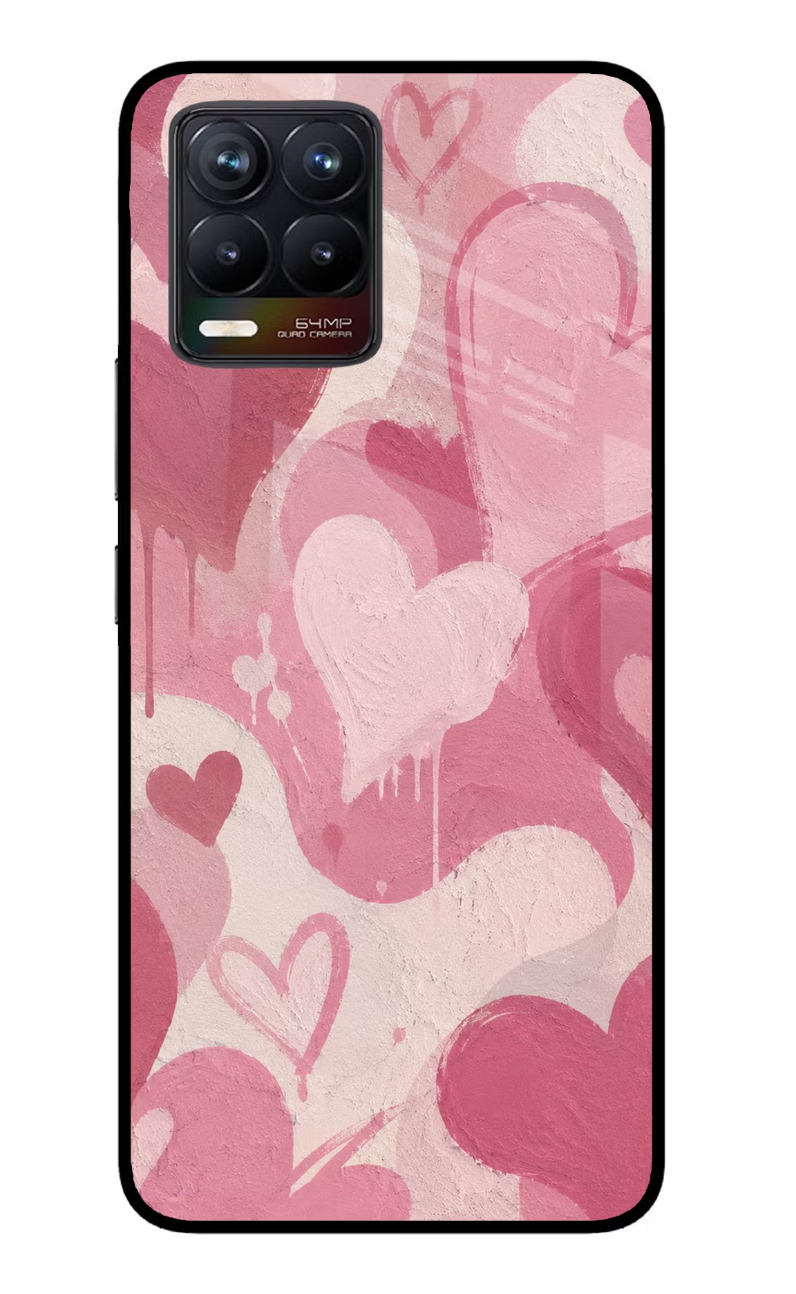 Hearty case Realme 8/8 Pro (not 5G) Glass Case Back Cover by Casekaro