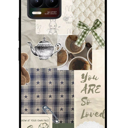 Cookie Realme 8/8 Pro (not 5G) Glass Case Back Cover by Casekaro