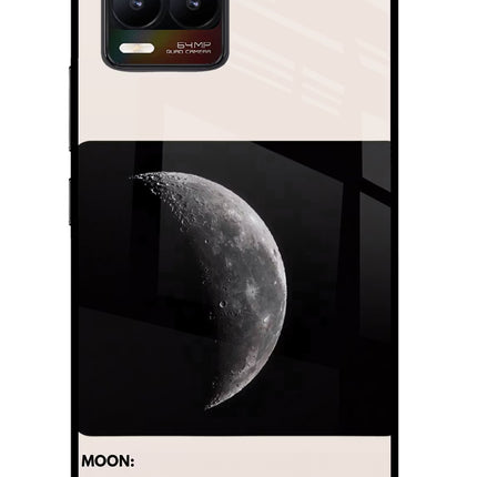 Moon Phase Realme 8/8 Pro (not 5G) Glass Case Back Cover by Casekaro
