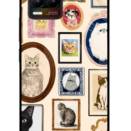Mirror Cats Realme 8/8 Pro (not 5G) Glass Case Back Cover by Casekaro