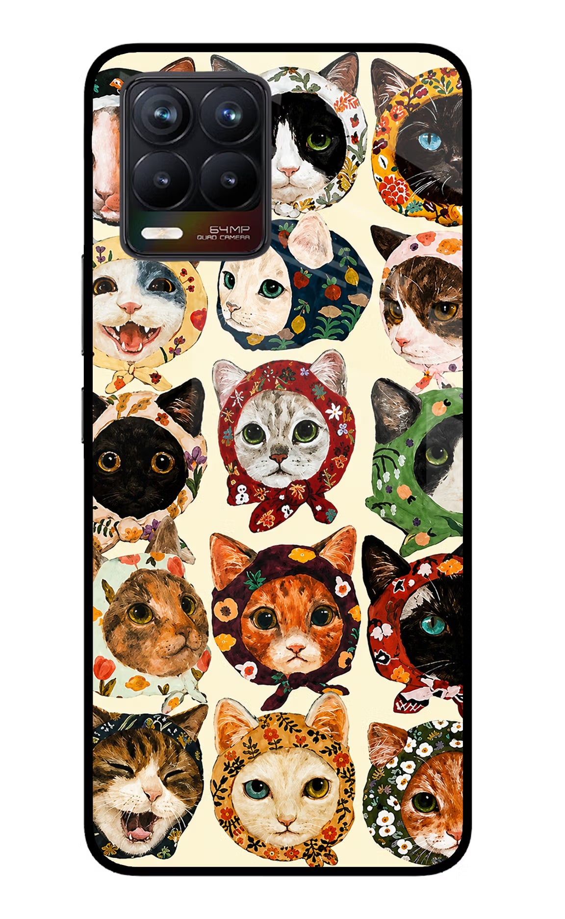 Cool Cat Realme 8/8 Pro (not 5G) Glass Case