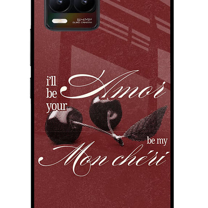 Velvet Cherry Realme 8/8 Pro (not 5G) Glass Case Back Cover by Casekaro