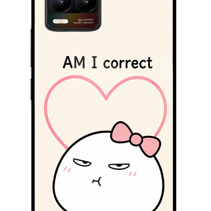 Always Right Realme 8/8 Pro (not 5G) Glass Case Back Cover by Casekaro