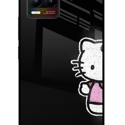Kitty Charm Realme 8/8 Pro (not 5G) Glass Case Back Cover by Casekaro