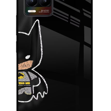 Bat Kitty Realme 8/8 Pro (not 5G) Glass Case Back Cover by Casekaro