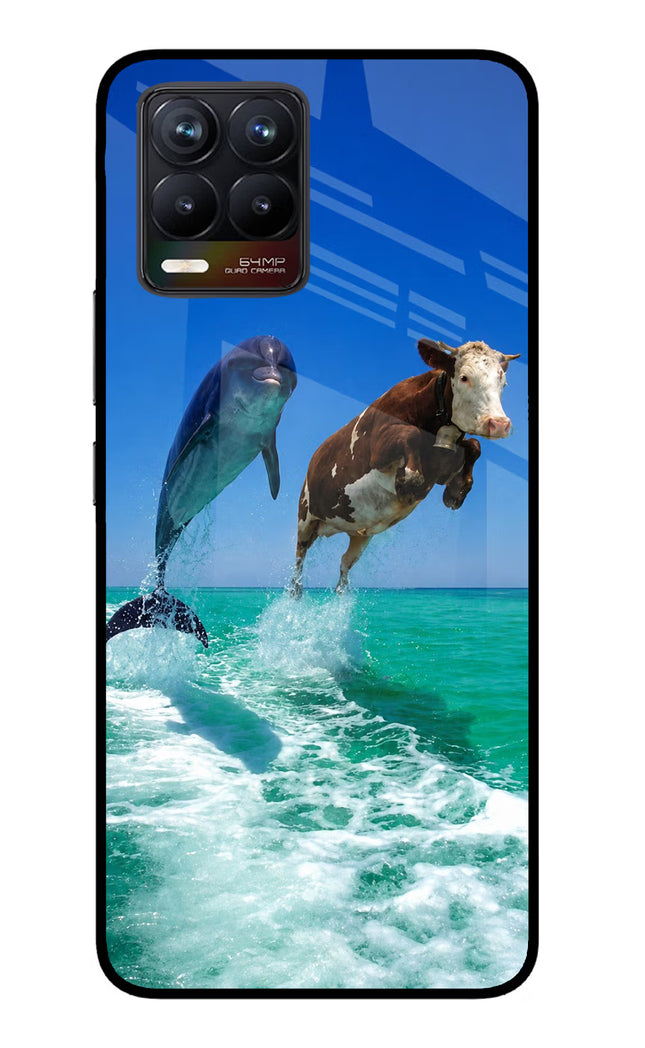 Dolphin vs Cow Realme 8/8 Pro (not 5G) Glass Case