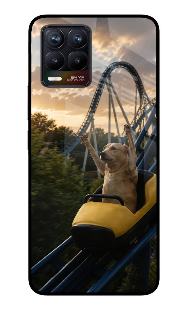 Rollercoaster Dog Realme 8/8 Pro (not 5G) Glass Case
