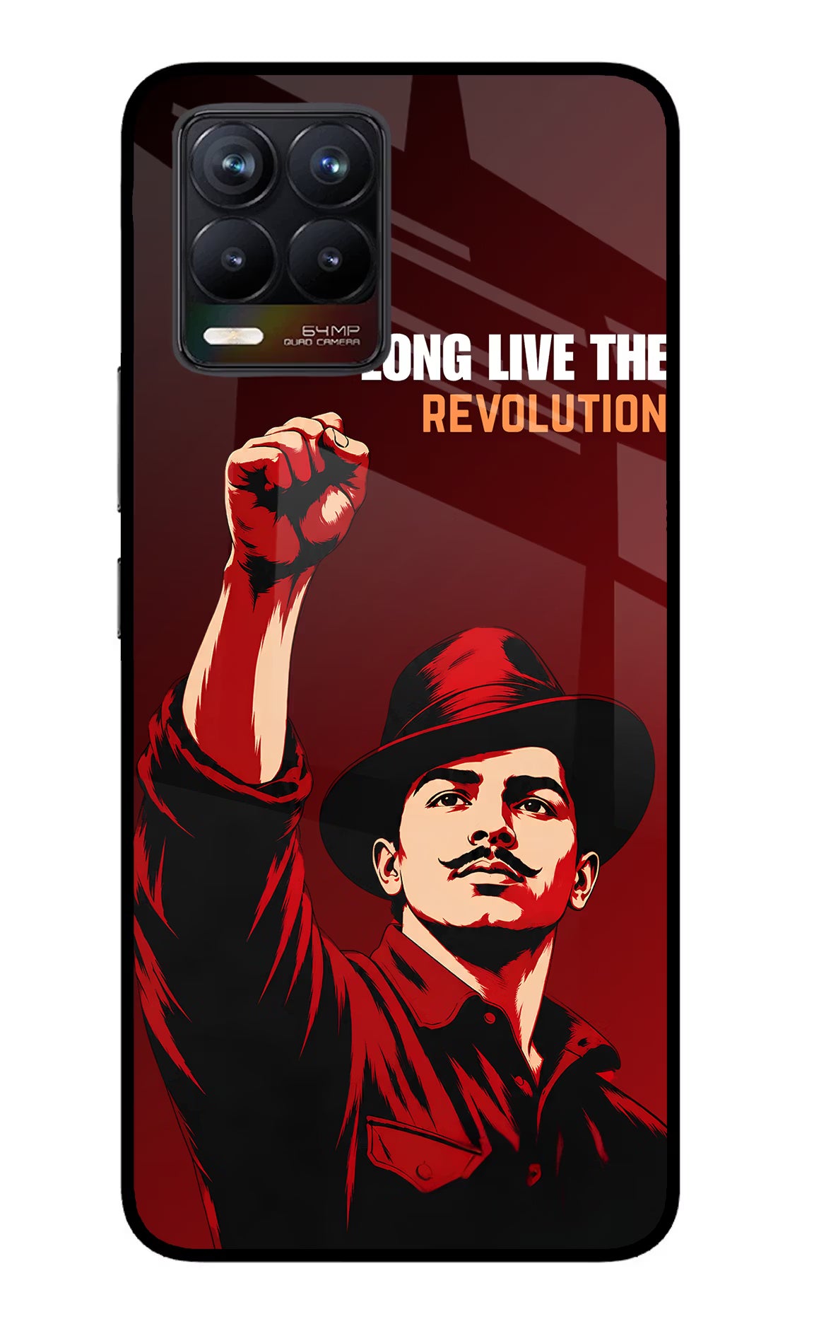 Bhagat Singh Revolution Realme 8/8 Pro (not 5G) Glass Case