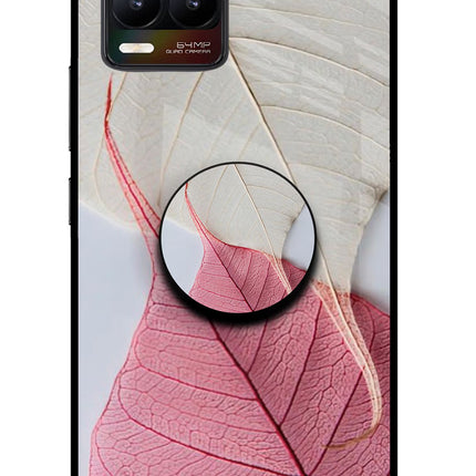 White Pink Leaf Realme 8/8 Pro (not 5G) Glass Case