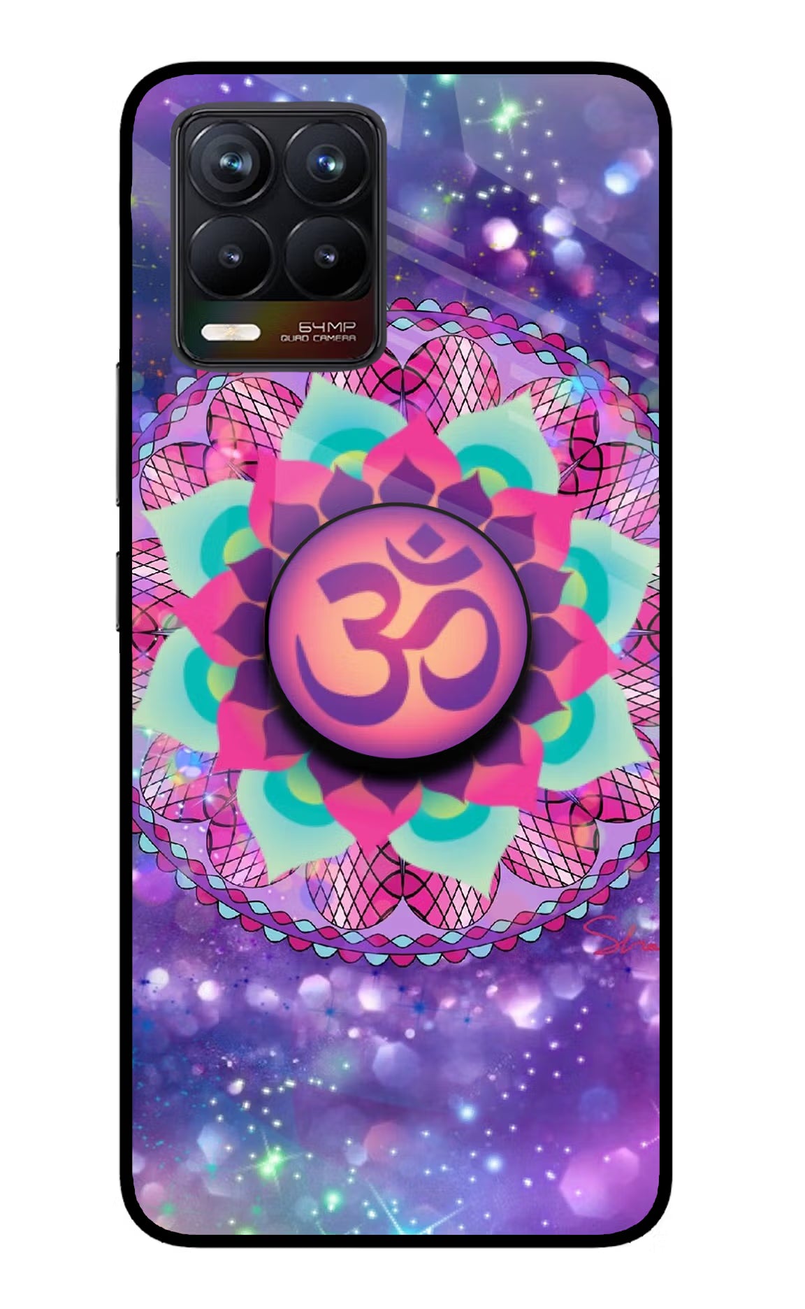 Om Purple Realme 8/8 Pro (not 5G) Pop Case by Casekaro