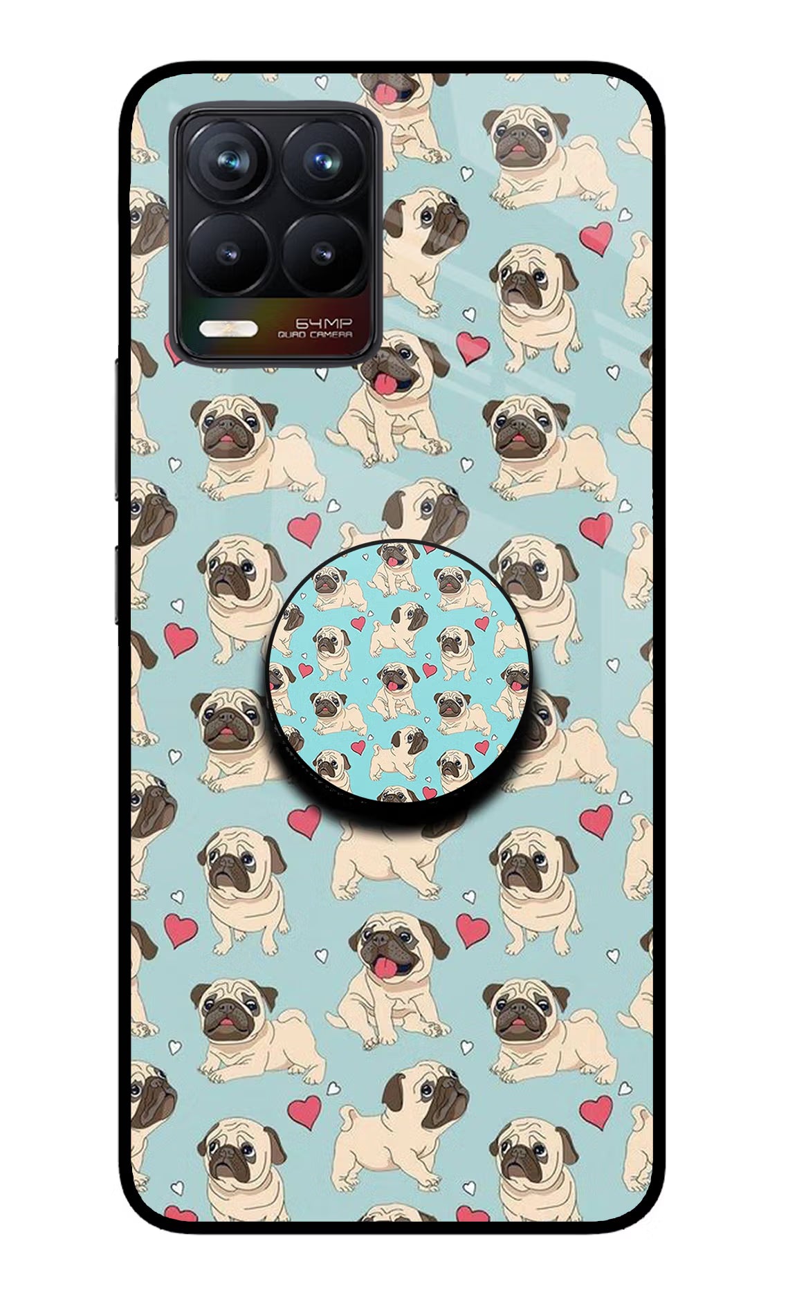 Pug Dog Realme 8/8 Pro (not 5G) Pop Case by Casekaro
