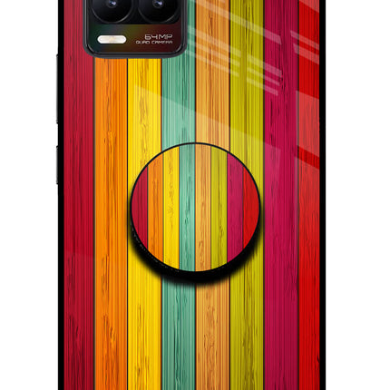 Multicolor Wooden Realme 8/8 Pro (not 5G) Pop Case by Casekaro
