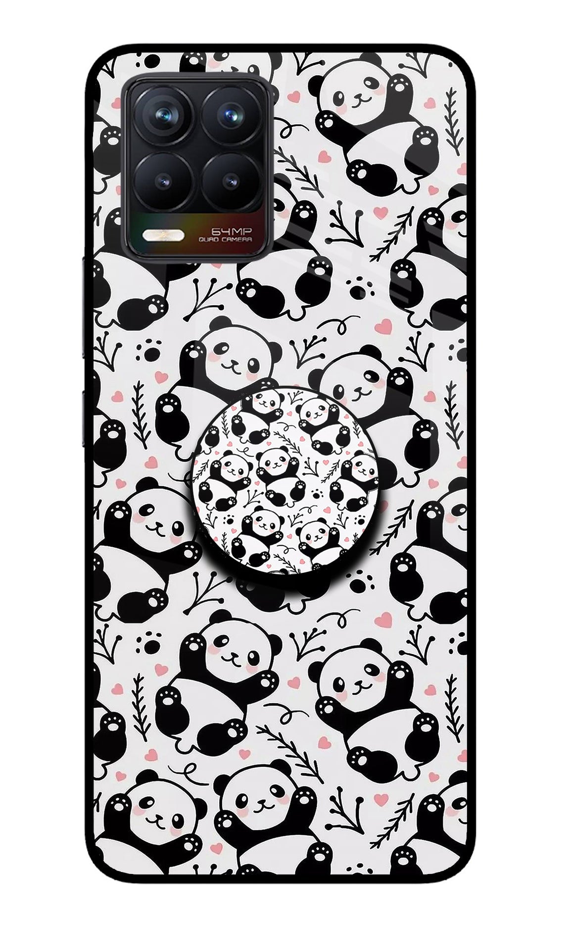 Cute Panda Realme 8/8 Pro (not 5G) Pop Case