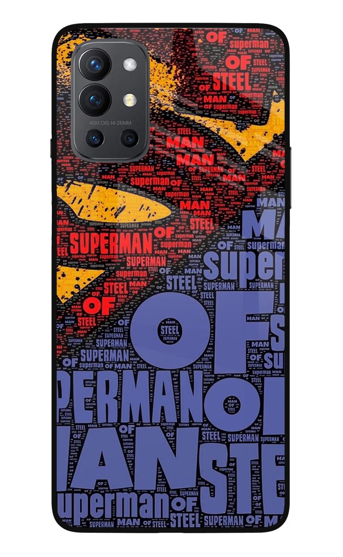 Superman Oneplus 9R Glass Case Back Cover by Casekaro