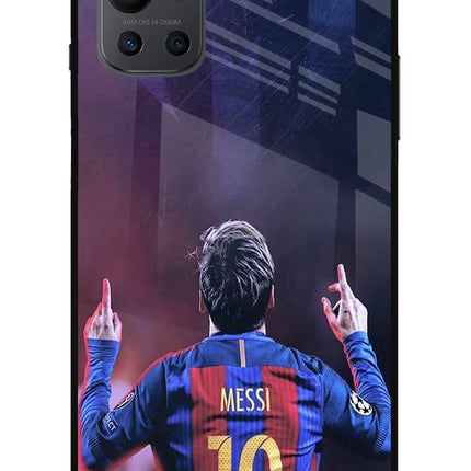 Messi Oneplus 9R Glass Case