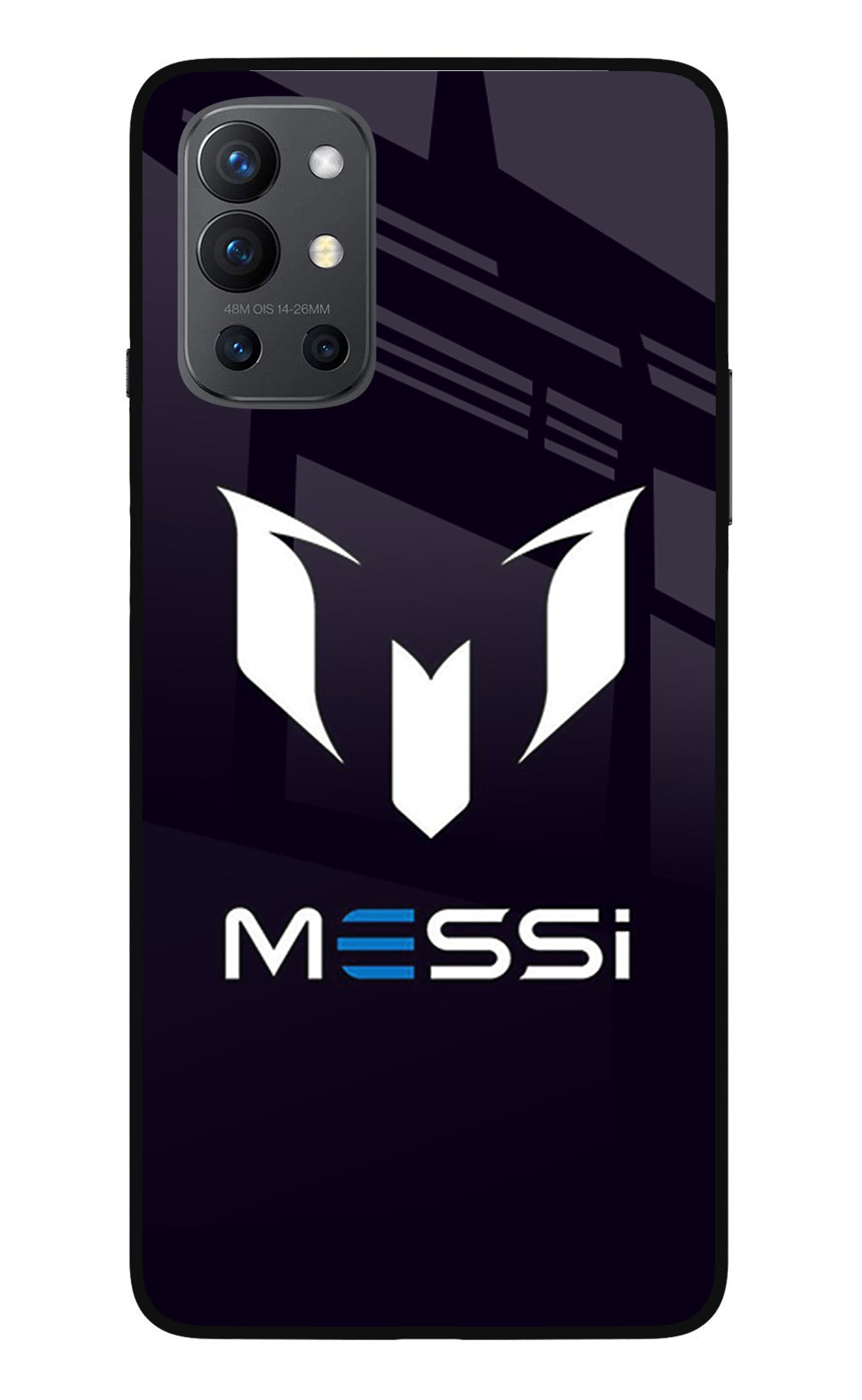Messi Logo Oneplus 9R Glass Case