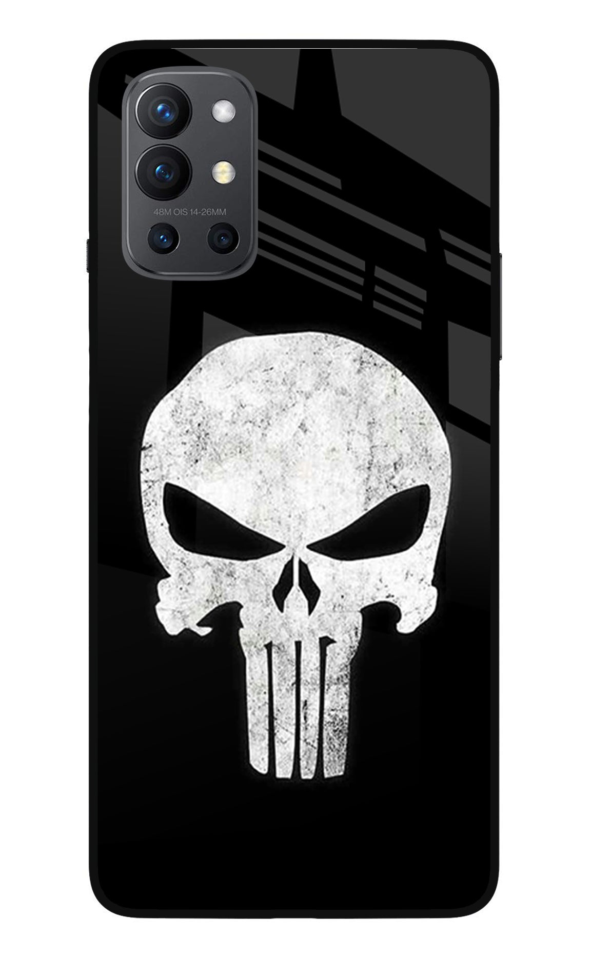 Punisher Skull Oneplus 9R Glass Case