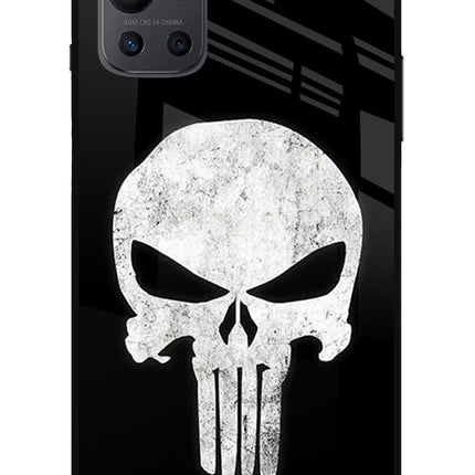 Punisher Skull Oneplus 9R Glass Case