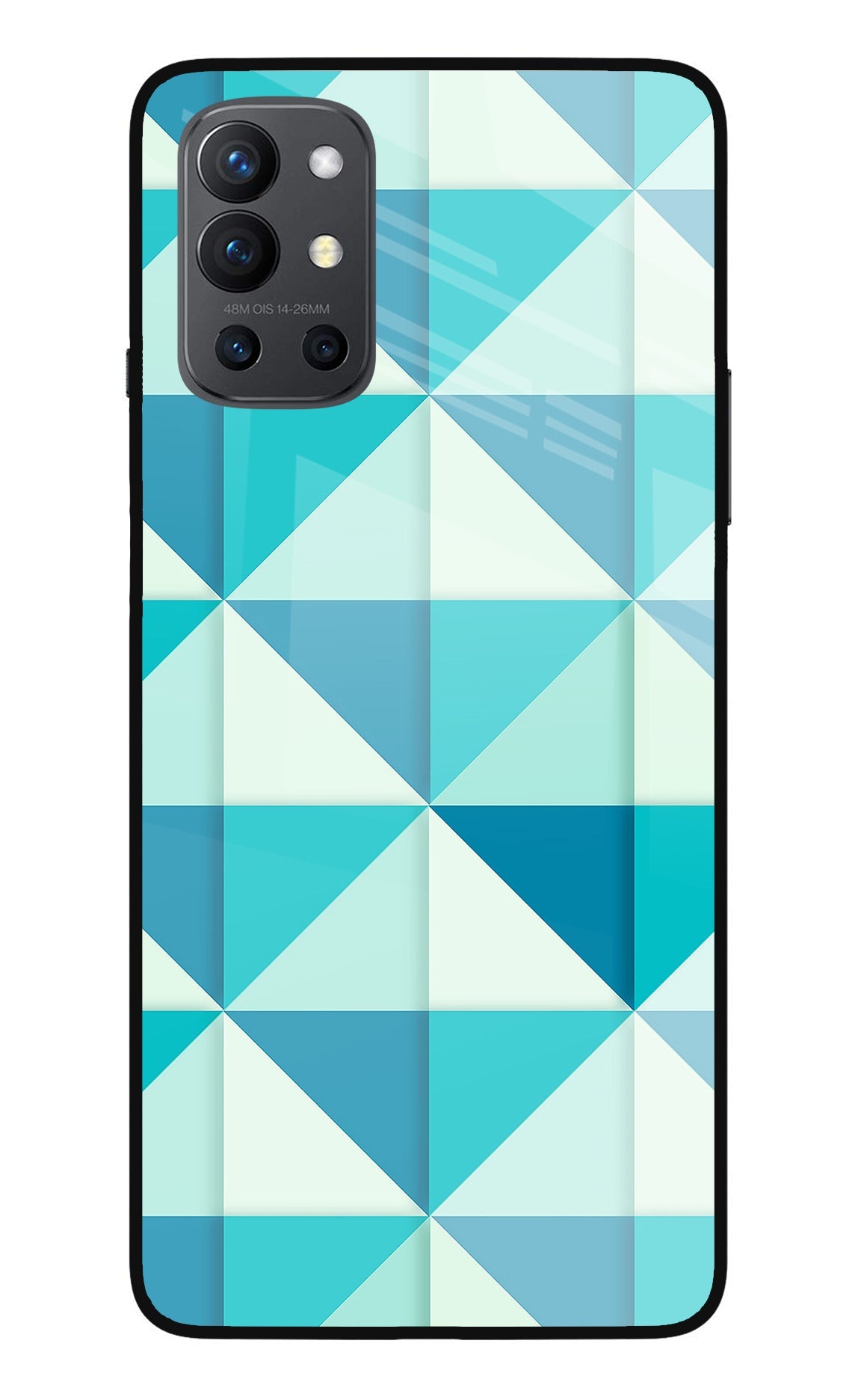 Abstract Oneplus 9R Glass Case