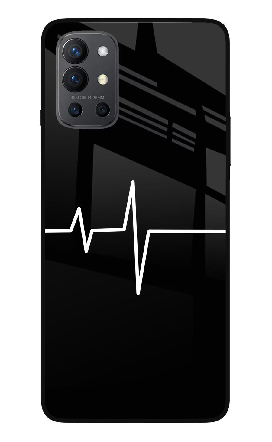 Heart Beats Oneplus 9R Back Cover, Glass case