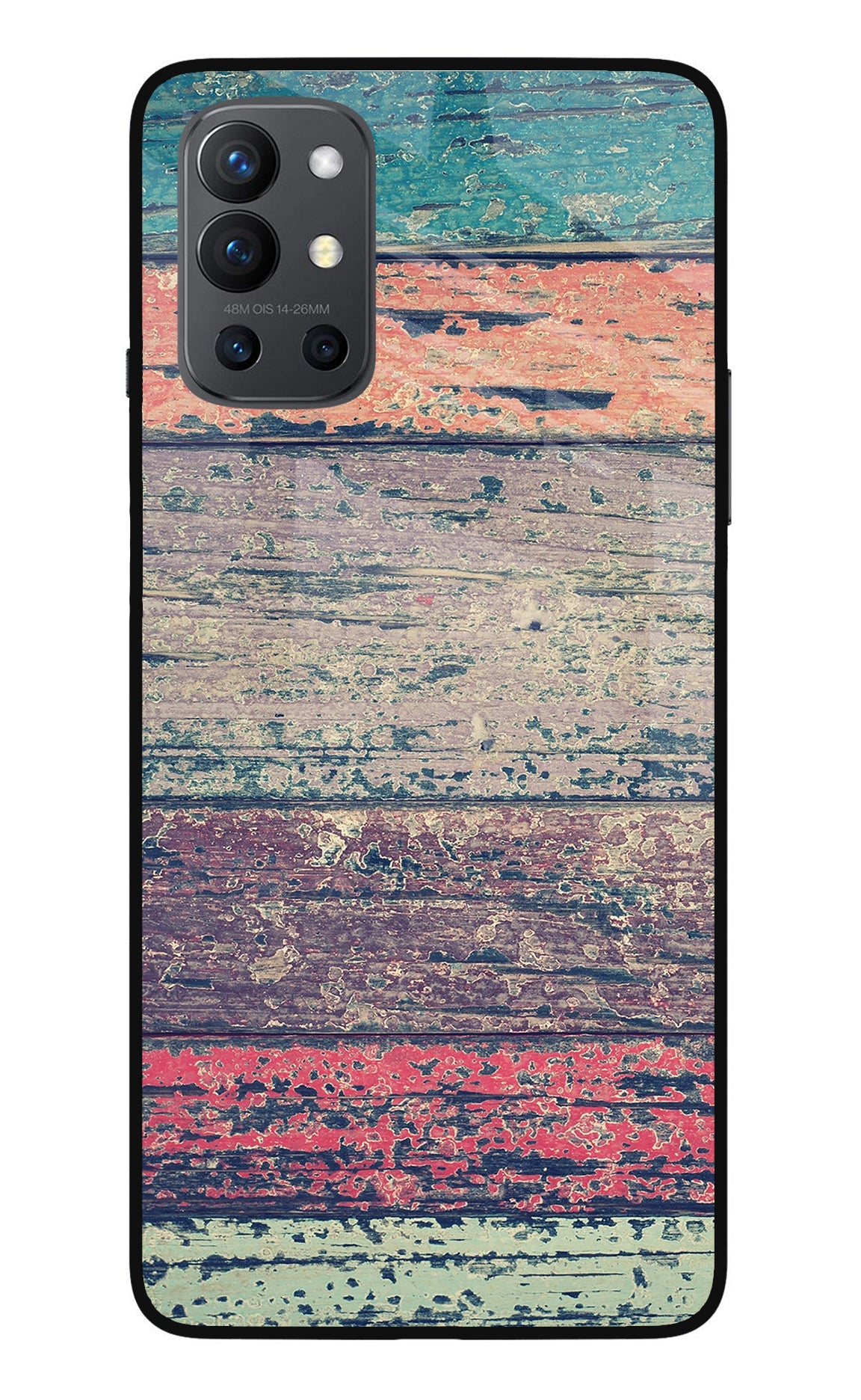 Colourful Wall Oneplus 9R Glass Case