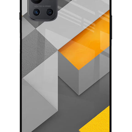 Abstract Oneplus 9R Glass Case