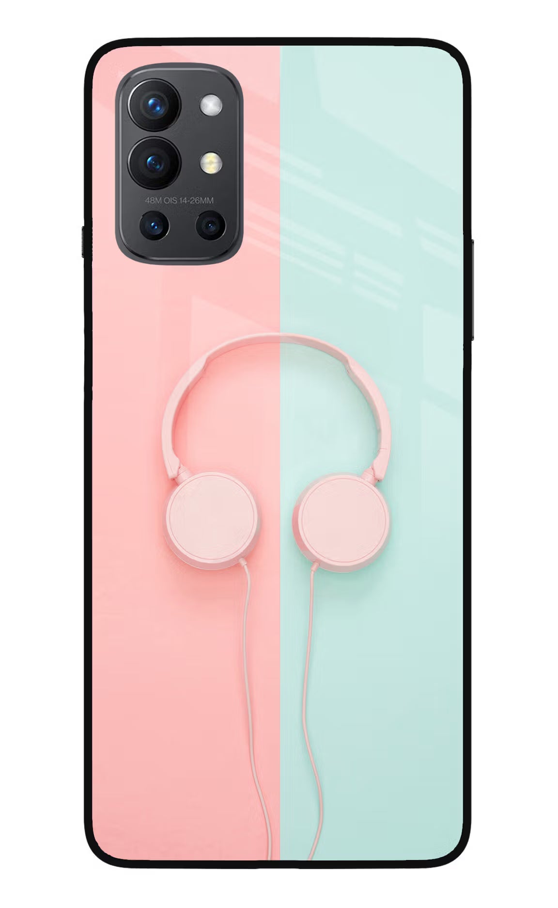 Music Lover Oneplus 9R Glass Case Back Cover by Casekaro