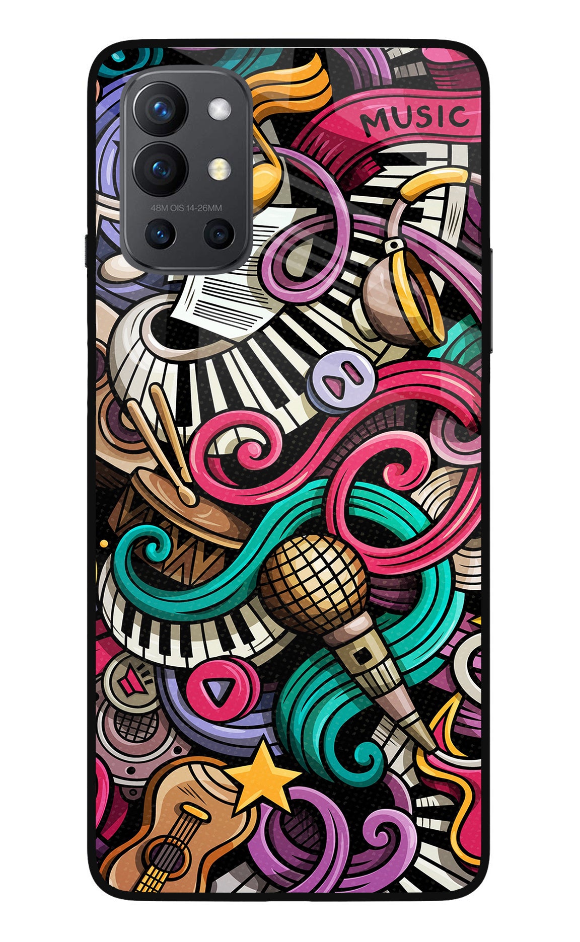 Music Abstract Oneplus 9R Back Cover