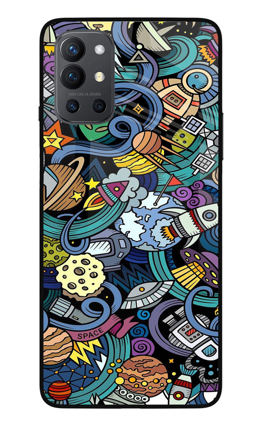 Space Abstract Oneplus 9R Glass Case