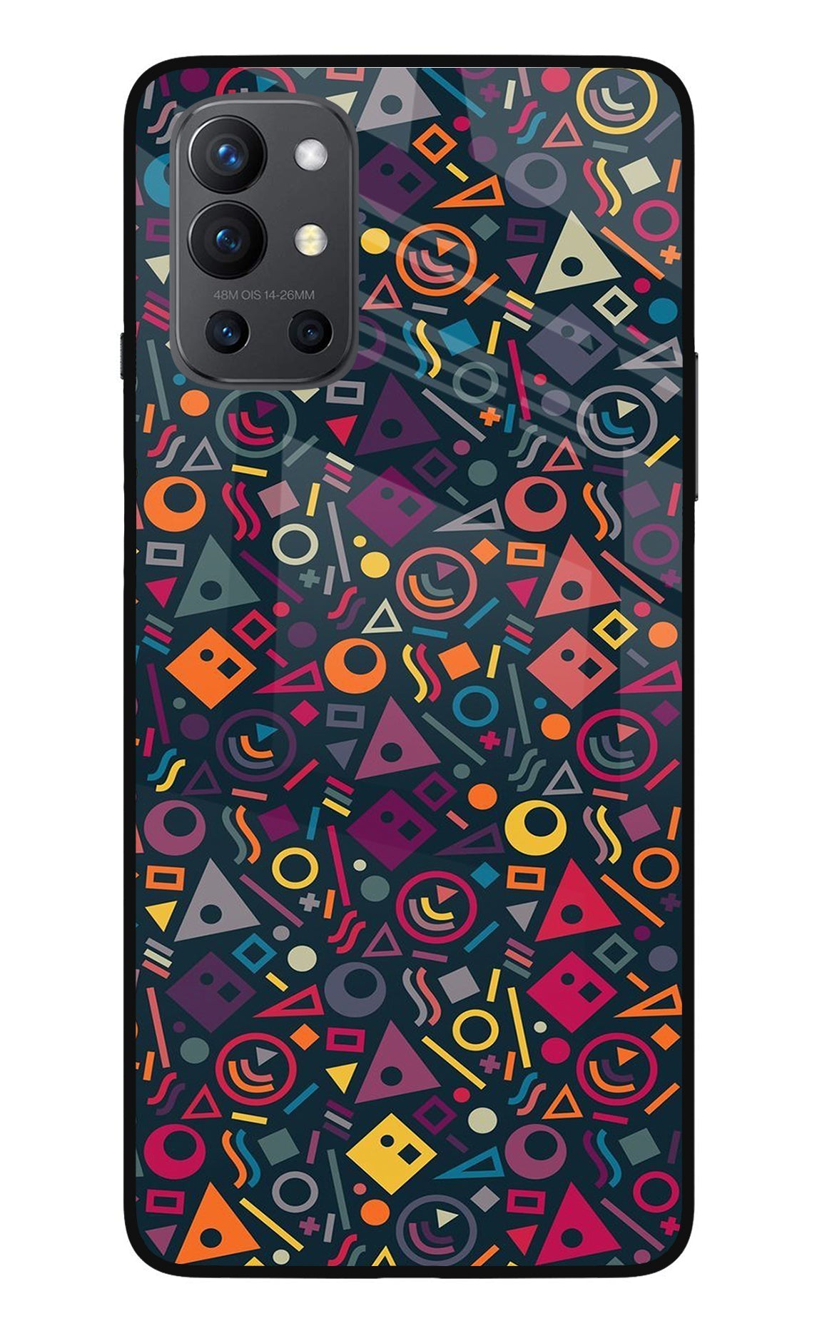 Geometric Abstract Oneplus 9R Glass Case