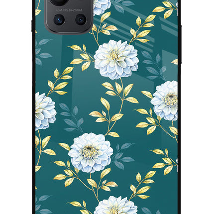 Flowers Oneplus 9R Glass Case