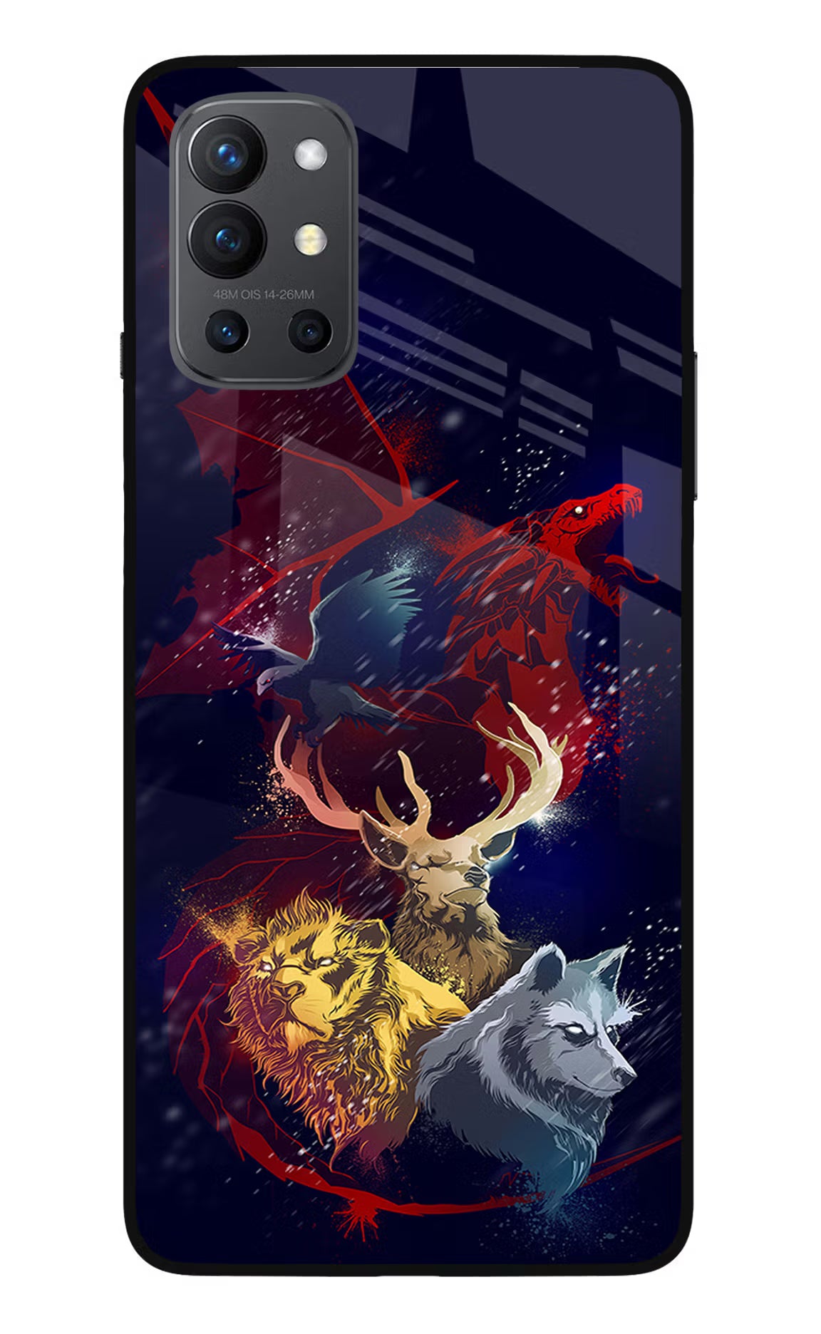 Game Of Thrones Oneplus 9R Glass Case Back Cover by Casekaro